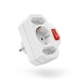 thumbnail image 2 of Adaptador de Enchufe 3 Vías con Interruptor 2 Euroenchufes y 1 Toma Tierra Blanco, 2 of 6