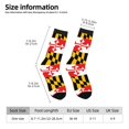thumbnail image 3 of Womens Funny Socks Flag Of Maryland Pattern Printed Patterned Socks Novelty Socks, 3 of 7