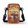 thumbnail image 2 of HELLHERO Women Adjustable Shoulder Strap Crossbody Sling Bag Polyester, Unique Gift Crossbody Bag,Autumn Pets foliage, 2 of 7