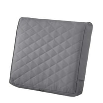 Classic Accessories Montlake FadeSafe Water-Resistant Wide Back Patio Quilted Lounge Cushion, 21 x 20 x 4 inch, Grey