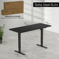 thumbnail image 6 of VIVO Electric 60” x 24” Stand Up Desk | Espresso Table Top, Black Frame, 6 of 6