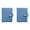 Blue*2, variant on Back-to-Schol!2 Pack A6 Pu Leather Notebook with Button, 11X8Cm Pocket Journal "First Things First" for Daily Planning, Work, Study and Travel (Pink)