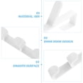 thumbnail image 4 of 3 uds sobre perchas con forma de gancho para puerta perchas con gancho trasero para puerta ganchos para abrigos, 4 of 8
