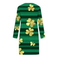 thumbnail image 3 of biudgviw St Patricks Day Sleep Shirts for Women Print Long Sleeve Nightgowns Casual Crewneck Short Pajama Dress Festival Outfits, 3 of 5