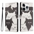 thumbnail image 1 of FOXDOCK Funda Tipo Cartera para iPhone 16 Pro Max con Soporte y Correa – Diseño de Patrones Lindos, 1 of 6