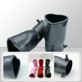 thumbnail image 3 of HUGFEGWE Gomme de Queue Universelle pour Modification de Voiture, Embout d'Échappement de 2,5 Pouces, Tuyau d'Échappement Réglable en Acier Inoxydable Épaissi en Forme de Cœur, Droit en Carbone CA919-123536, 3 of 7