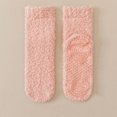 thumbnail image 2 of Fabrcox Womens Fuzzy House Slipper Socks, Non Skid Grips Fluffy Winter Indoor Crew Socks, Warm Plush Loungewear Socks for Sleeping, 2 of 9