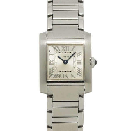 Pre-Owned Cartier Tank Francaise SM WSTA0065 Women s Watch Silver Quartz Watch