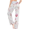 thumbnail image 3 of Women's Pajama Pants Cute Unicorn Pattern Comfy Stretch Sleepwear Essentials womens Lightweight Lounge Terry Pajama Pant, X-Large, 3 of 5