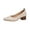 White, variant on Women's Crocodile Embossed Square Toe Pumps Comfortable Mid Chunky Block Heel Slip On Dress Shoes Elegant Casual Office Business Formal Party Daily Wear Ladies Heeled Shoes