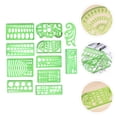 thumbnail image 3 of 11 Pcs Modèle de Dessin Géométrique Règle Pochoir Outil de Mesure Dessin DIY Règle, 3 of 8