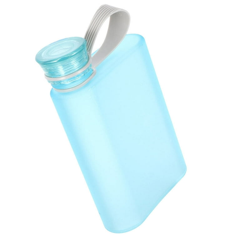 Flat Water Bottle Travel Flask Portable Travel Mug Reusable Water  Kettle(380ml)