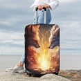 thumbnail image 7 of Gukieu Red And White Flame Fox Print Suitcase Protective Cover, Elastic Zipper Buckle Suitcase Protective Cover, Suitable for Travel, Business Trip-Small, 7 of 7