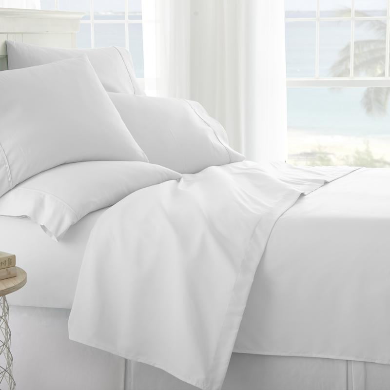 Noble Linens Premium Ultra Soft 6 Piece Solid Sheet Set