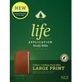 thumbnail image 2 of NLT Life Application Study Bible, Third Edition, Large Print (Red Letter, Genuine Leather, Brown, Indexed), 2 of 2