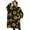 Black Geometric Sunflower, variant on Oversized Wearable Blanket Hoodie,Beige Leopard Sunflower Pattern Sherpa Blanket Hoodie with Super Pockets,Super Warm Fuzzy Pullover for Women & Men