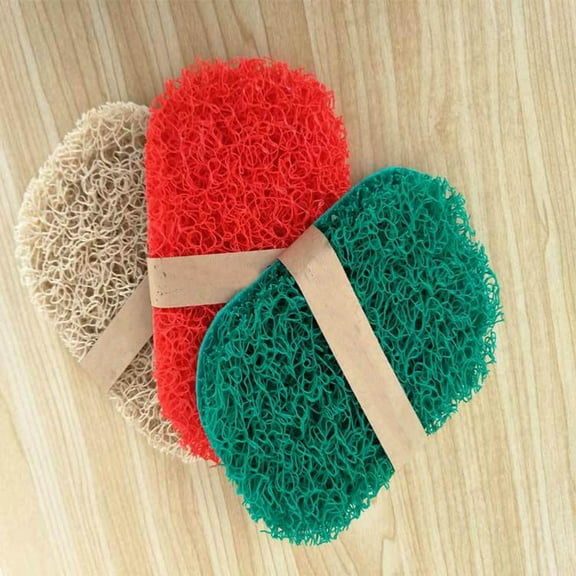 Soimiss Soap Tray for Bathroom Oval PVC Keeps Soap Dry For Households 1Set