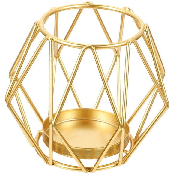 OULII 1Set Golden Iron Candlestick Holders For Table Centerpiece Decor And Homeowners Wedding Reception