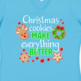 thumbnail image 4 of Inktastic Christmas Cookies Make Everything Better Women's V-Neck T-Shirt, 4 of 5