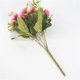 thumbnail image 5 of 1 ramo de 13 cabezas de flores artificiales, flor de té rosa, flores falsas de seda, flores para bricolaje, hogar, jardín, decoración de boda, rosa claro, 5 of 5