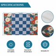 thumbnail image 6 of Blue Plaid Placemats Set of 4, Japanese Red Floral Flowers Buffalo Check Placemats for Dining Table, Place Mats for Kitchen Tabletop, Waterproof Wipeable Dining Table Mats Set, 6 of 9