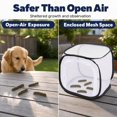 thumbnail image 5 of Foldable Butterfly Habitat Mesh Cage 12x12x12 Inch, Portable Observation Enclosure with Zipper Door for Caterpillars & Small Creatures, 5 of 8