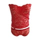 thumbnail image 5 of Conjunto de lencería sexy sin tirantes con encaje cruzado en el pecho para mujer - Ropa interior push up, poliéster, color liso, tallas S-XXL, ropa informal para todas las estaciones, 5 of 5
