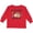 Red, variant on Inktastic My Grandpa Loves Me with Sloth and Hearts Boys or Girls Long Sleeve Toddler T-Shirt