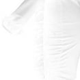 thumbnail image 6 of LLYwey A Line Dresses for Women V-Neck Long Sleeve Color Mesh Stitch Casual Mini Dress New Wedding Dresses White Xl, 6 of 9