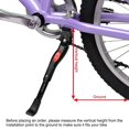 thumbnail image 5 of Bike Kickstand Adjustable for 20-22 inch Center Mount Bicycle 10.23 in Long Black DEWEL, 5 of 9