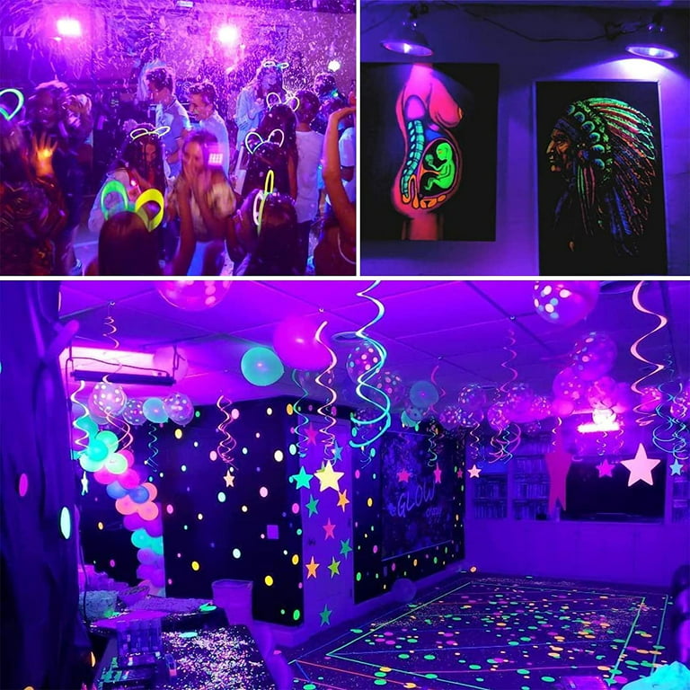 BLACK LIGHT PARTY., mine and amy's party was a black light …