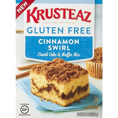 (2 pack) Krusteaz Gluten-Free Cinnamon Crumb Cake Mix, 20-Ounce (Best Pumpkin Crumb Cake)