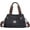 Black, variant on Women's Canvas Hobo Handbags Multi-Pockets Tote Shoulder Crossbody Bags Casual Vegan Top Handle Shopper Handbags Satchel