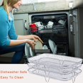 thumbnail image 3 of MesaSe 3-layers Air Fryer Rack Stackable Grid Grill Rack Stainless Steel Household Gadgets for Home Kitchen Oven Steamer Cooker Gadgets (Circular), 3 of 7