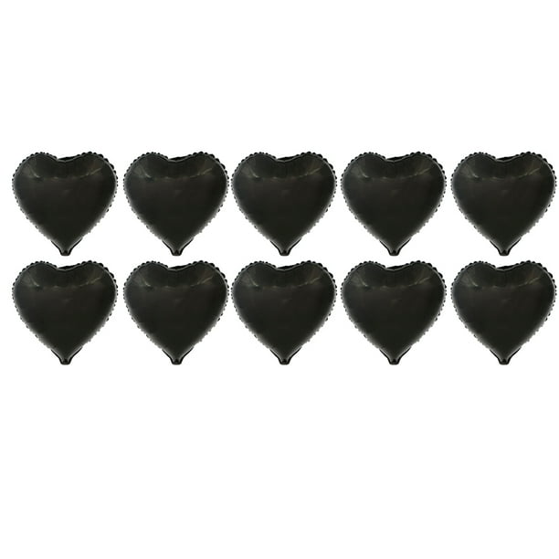 Globo plateado, 10 globos de aluminio con forma de corazón de 18 pulgadas, globo de helio, eficiencia óptima Jadeshay A