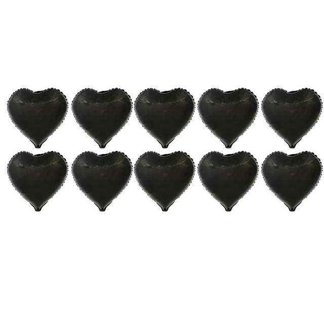 Globo plateado, 10 globos de aluminio con forma de corazón de 18 pulgadas, globo de helio, eficiencia óptima Jadeshay A