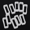 thumbnail image 2 of hengtong 4x8mm Width White Silicone Watch Strap Band Keeper Holder Retainer Loop 22mm, 2 of 9