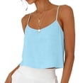 thumbnail image 2 of SROBPTY Womens Tank Tops Solid Cami Round Neck Button Shirts for Casual Use, 2 of 5