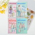 thumbnail image 5 of Unique Bargains 1 Pc Passport Holder Woman Figure Pattern Passport Sleeve Pink, 5 of 5