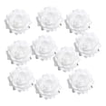 thumbnail image 1 of 10 rosas artificiales decorativas de seda para manualidades, ideales para bodas, fiestas y decoración del hogar. Un blanco, 1 of 9