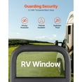 thumbnail image 3 of VEVOR Vertical RV Window 14" W x 16" H Tinted Sliding RV Window & Net Screen Trim Ring, 3 of 9