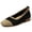 Brown, variant on Womens Knit Square Toe Ballet Flats Two Tone Black and Beige Comfortable Slip On Shoes Breathable Stretch Knit Casual Flats for Work Office Travel Daily Wear