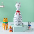 thumbnail image 4 of 10pcs/Set Basswood Panda Nesting Dolls Handmade Matryoshka Dolls Toys Gift, 4 of 7