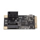 thumbnail image 3 of Tarjeta de expansión Mini PCi E a SATA de 2 puertos, velocidad de transmisión rápida de 6 Gbps, ancho de banda PCI E 3.0, tarjeta de expansión Mini PCl E, 3 of 14