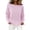 Pink, variant on MEICHEN Women's Mesh Long Sleeve Tops Boat Neck See Through Lightweight Sweater Crochet Knit Tops
