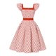 thumbnail image 3 of WILLBEST Vestidos de Verano 2025 Vestido Casual para Mujer Cuello Cuadrado Manga Corta Lunares Fiesta Uso Diario Primavera Verano Básico Fluido Cómodo Atuendo Femenino Chica, 3 of 3