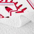 thumbnail image 5 of Manfei Girls Baseball Twin Quilt Set, Cute Monogrammed A Twin Coverlet Set, Pink Light Blue A, Polka Dots Reversible 2 Pieces, 1 Bedspread and 1 Pillowcase, 5 of 7