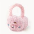 thumbnail image 1 of FNNMNNR Ladies‘ Fashionable Cute Rhinestone-Studded Fluffy Earmuffs  Polyester  Machine Washable  Universal Fit  Woven Warm Winter Ear Protectors, 1 of 6