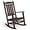Dark Brown, variant on Costaelm Oversized Outdoor Rocking Chair, High Back Porch Rocker Chair, HDPE All Weather Resistant Outdoor Seating Furniture Wide Rocker Chair for Patio, Lawn, Garden, Dark Green