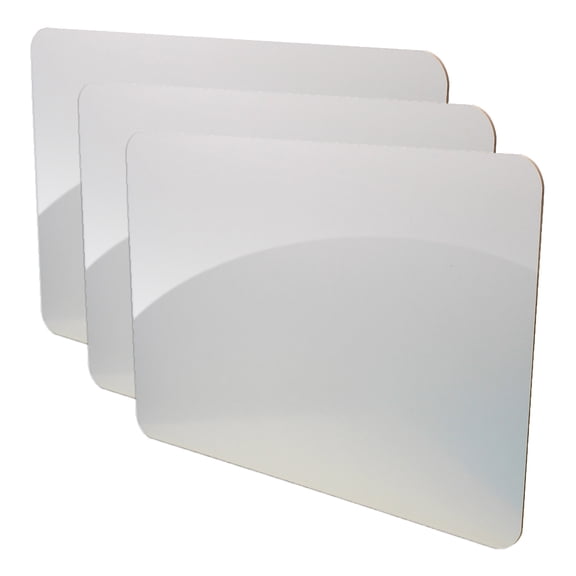 Flipside Products Dry Erase Board, 12" x 18", Pack of 3